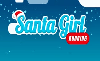 Image Santa Girl Running
